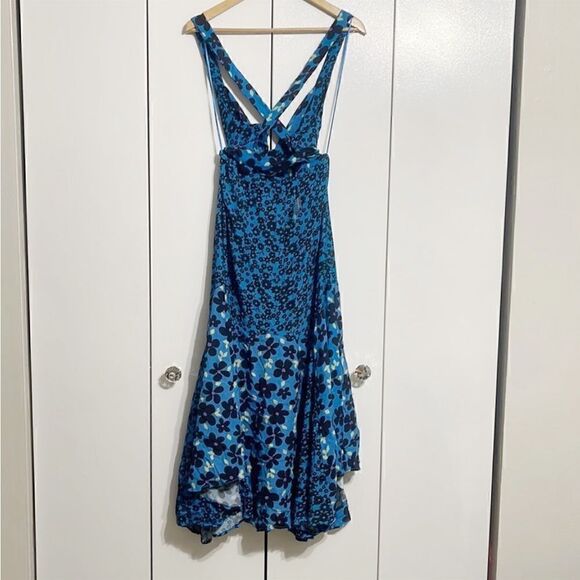 Free People Drewberry Maxi Dress In Colbalt Combo Size XS - Picture 4 of 5